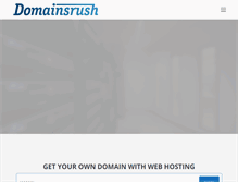 Tablet Screenshot of domainsrush.com